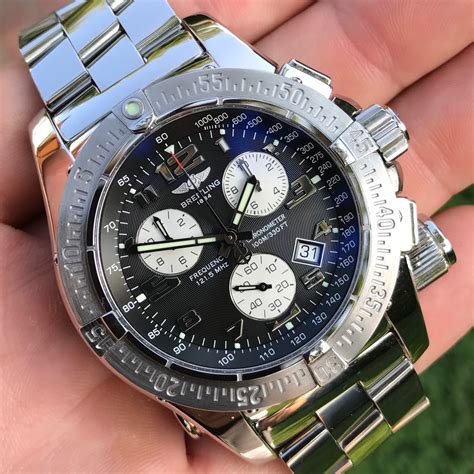 stainless steel breitling emergency